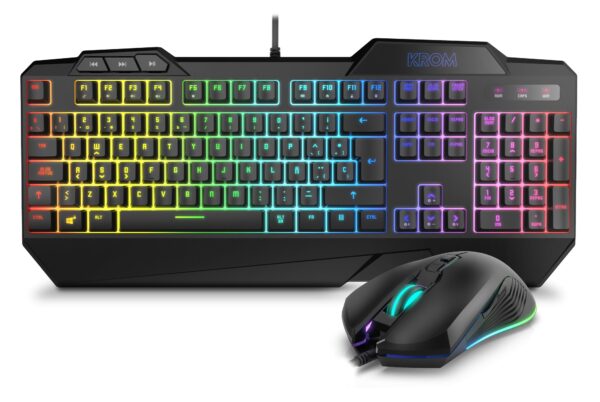 TECLADO KROM KRUSHER USB KIT TECLADO+RATON GAMING