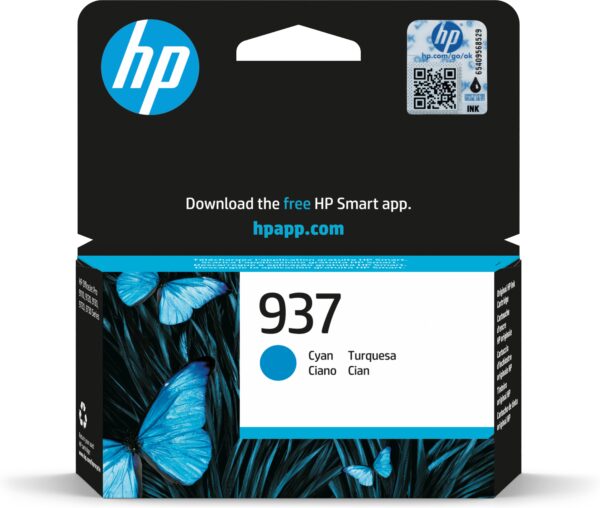TINTA HP 937 OFF PRO 9110B/9120/9120B/9130 ORI CIAN 4S6W2NE