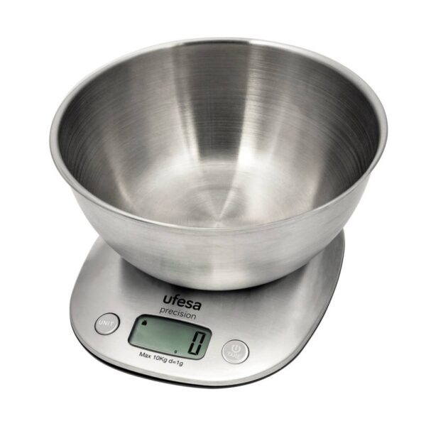 PAE BASCULA COCINA PRECISION UFESA 73104796 CON GRAN BOL EN ACERO INOXIDABLE
