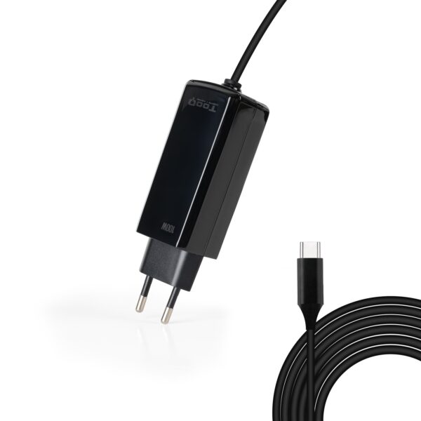 CARGADOR PORTATIL 1000W TOOQ GAN USB-C PD CUBICO NEGRO TQLC-USBCGAN100PD-C