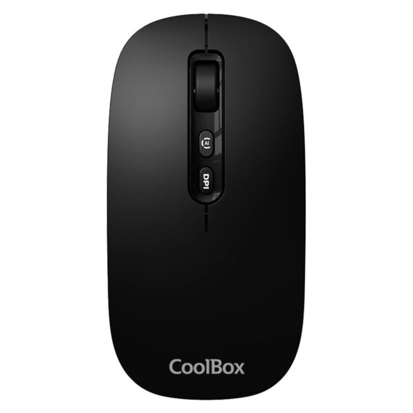 RATON COOLBOX INALAMBRICO W02 IA BLACK RECARGABLE TIPO-C MULTIDISPOSITIVO USB