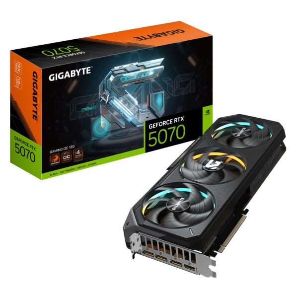 VGA PCI-EX NVIDIA GIGABYTE RTX5070 GAMING OC 12G GDDR7 PCIE HDMI 3DP 3VEN