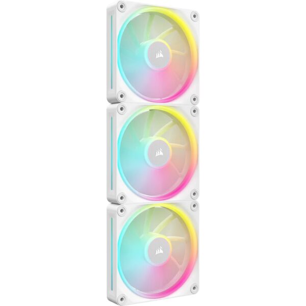 VENTILADOR CAJA ADICIONAL 12X12 CORSAIR LX120 ICUE LINK RGB WHITE STARTER KIT 3U