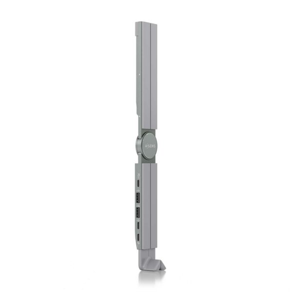 SOPORTE SOBREMESA AJUS PORTATIL CON USB-C DOCK 4 EN 1 GRIS AISENS ASUC-4P021-GR