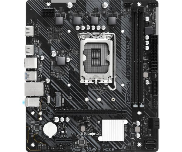 PB S1700 ASROCK H610M-H2/M.2 2DDR4 PCIE4 LAN 4SATA3 M2 HDMI MATX