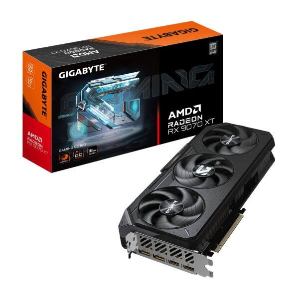 VGA PCI-EX RADEON GIGABYTE RX9070 XT GAMING OC 16G GDDR6X PCIE5 2HDMI 2DP 3VENT