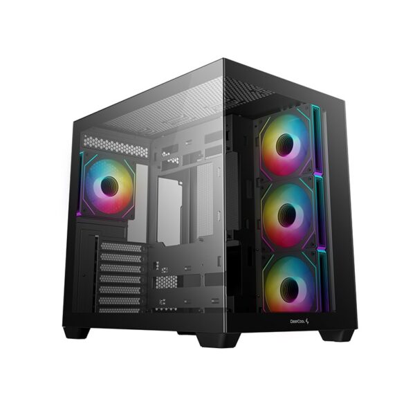 CAJA ATX SEMITORRE DEEPCOOL CG530 CRISTALTEMPLADO RGB NEGRA