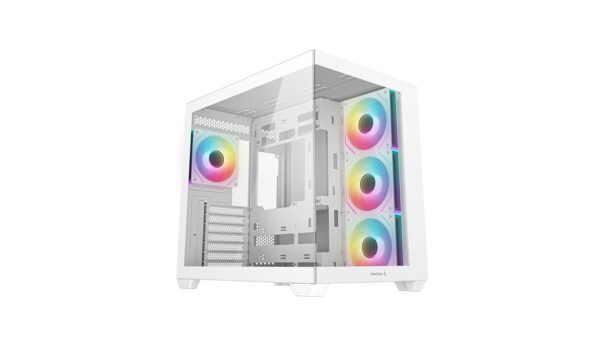 CAJA ATX SEMITORRE DEEPCOOL CG530 CRISTALTEMPLADO RGB BLANCA