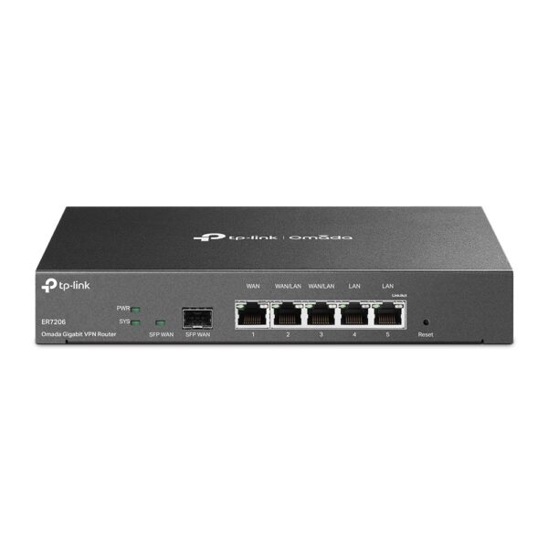 ROUTER TP-LINK OMADA ER7206 GIGABIT ETHERNET 1 PUERTOS SFP NEGRO