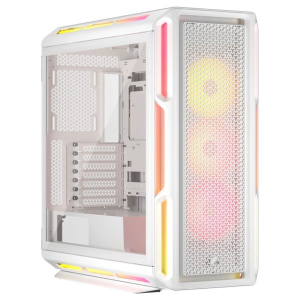 CAJA ATX SEMITORRE CORSAIR ICUE 5000T LX RGB CRISTAL BLANCA CC-9011299-WW