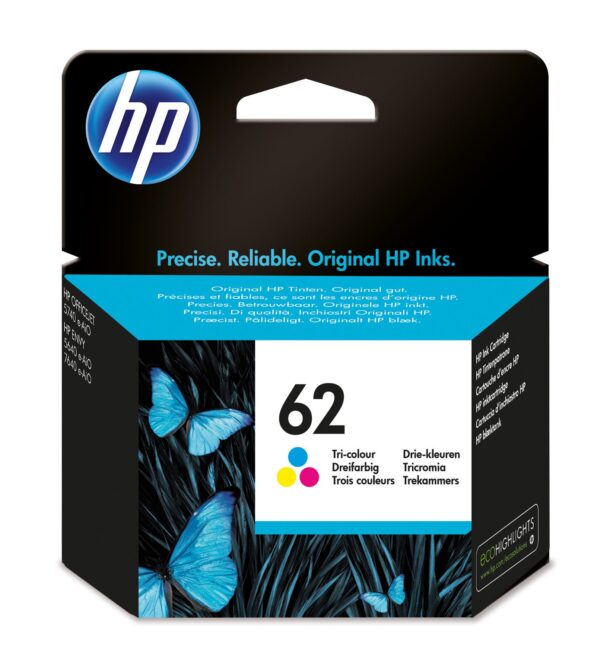 TINTA HP  62 DJ ENVY 55XX/56XX/76XX/OFF 250/252/57XX/8040 ORI COLOR C2P06AE