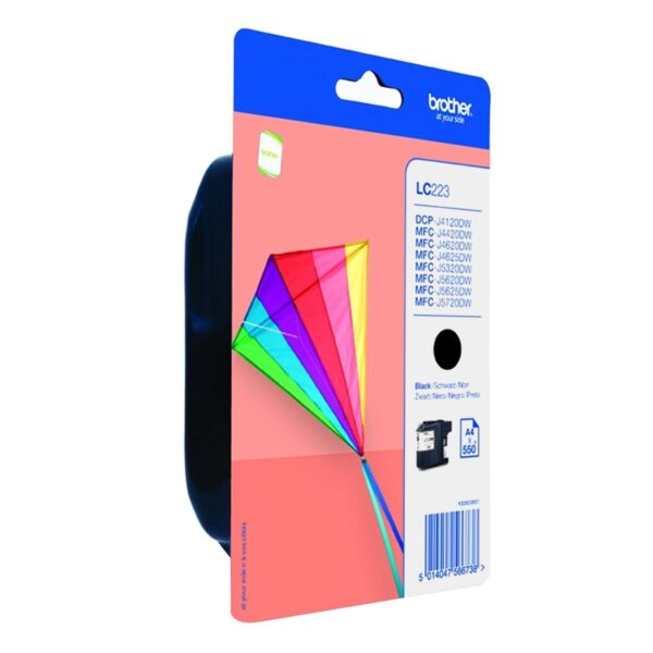 TINTA BROTHER LC223BK MFC4420DW/4620/4625/5320/5620/5625/5720 ORI NEGRO