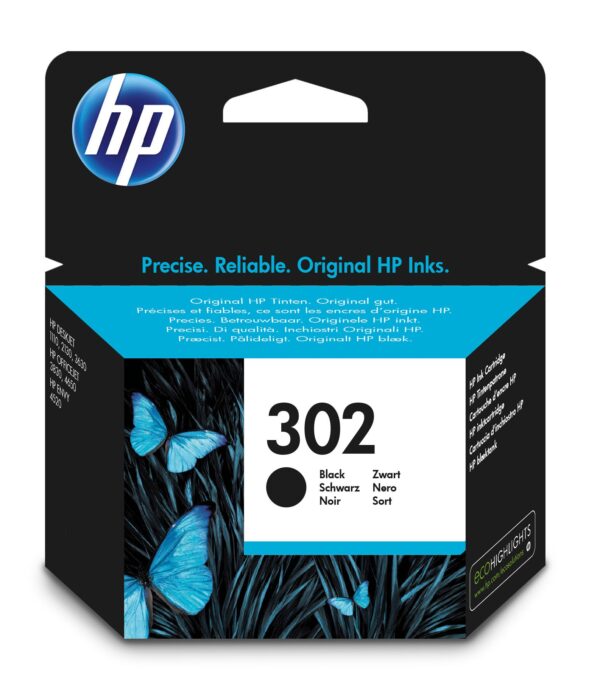 TINTA HP 302  1010/2130 /3630/4520/4522 ORI NEGRO F6U66AE