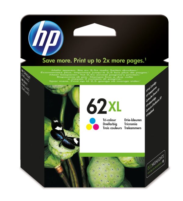 TINTA HP  62XL DJ 5640/5644/5646/5660/7640/OFFICEJET5740 ORI TRICOLOR C2P07AE