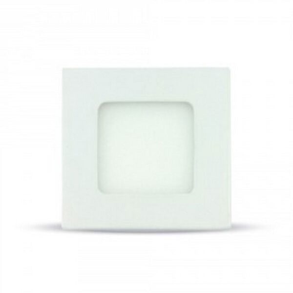 PANEL LED SLIM V-TAC CUADRADO  84*84*12MM LUZ CALIDA 3W>>25W 210LM C/TRANSF L6295