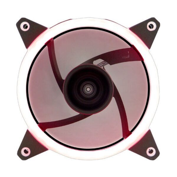 VENTILADOR CAJA ADICIONAL 12X12 UNYKA GAMING CANDY 20 Ring 120mm ROJO 51796