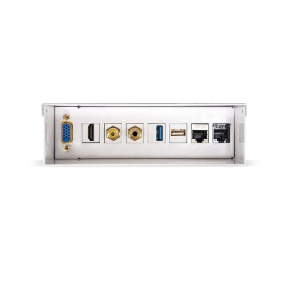 CAJA CONEXIONES VGA+HDMI+JACK3.5+RCA+USB3+USB2+2XRJ45 BLANCO NANOCABLE 10.35.0003