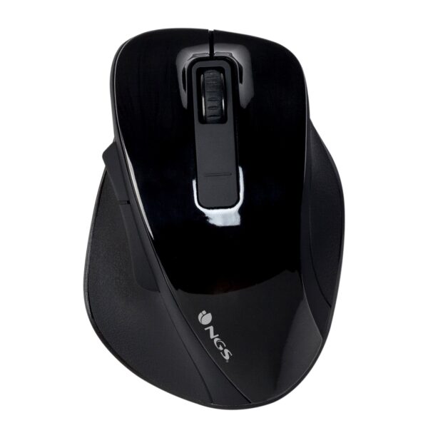 RATON  NGS INALAMBRICO BOW USB NEGRO