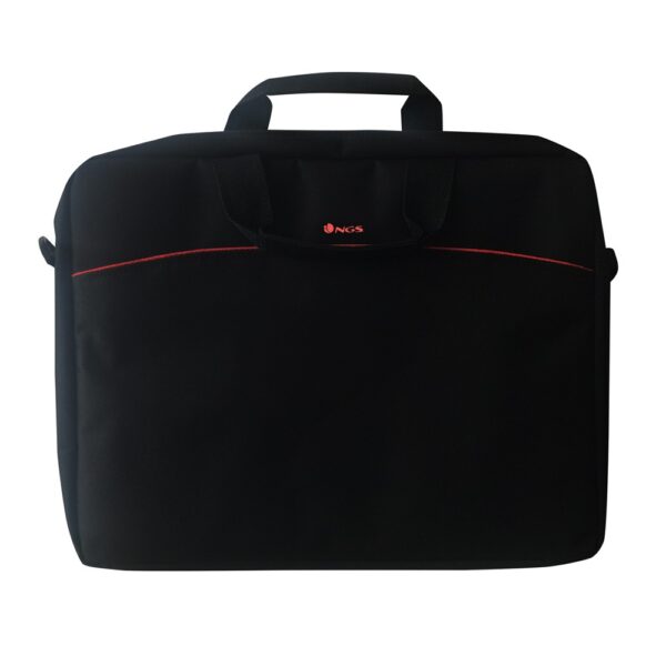 BOLSA PORTATIL  15.6 NGS ENTERPRISE  NYLON NEGRO Y ROJO