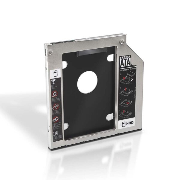 ADAPTADOR DISCO DURO 70MM PARA UNIDAD OPTICA PORTATIL DE 95MM NANOCABLE 10.99101