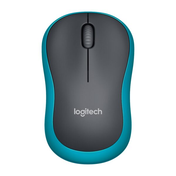 RATON LOGITECH INALAMBRICO M185 NEGRO-AZUL USB/INAL 910-002236
