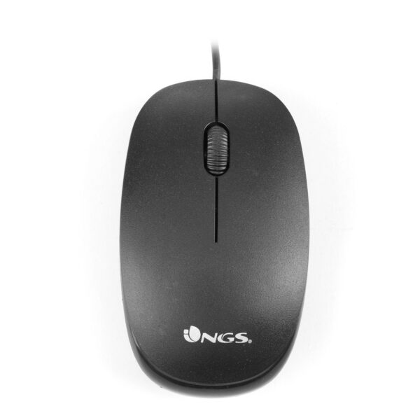 RATON  NGS USB  OPTICAL WIRED MOUSE FLAME BLACK