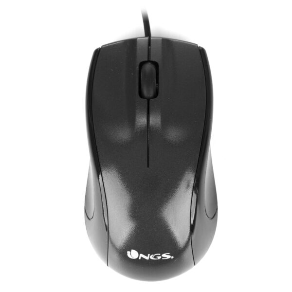 RATON  NGS USB  OPTICAL WIRED MOUSE BLACK MIST