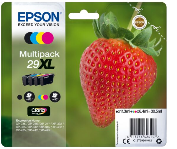 TINTA EPSON 29XL ORI MULTIPACK 4COLORES BKCMY