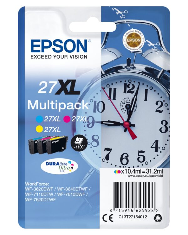 TINTA EPSON 27XL ORI MULTIPACK 3COLORES MCY