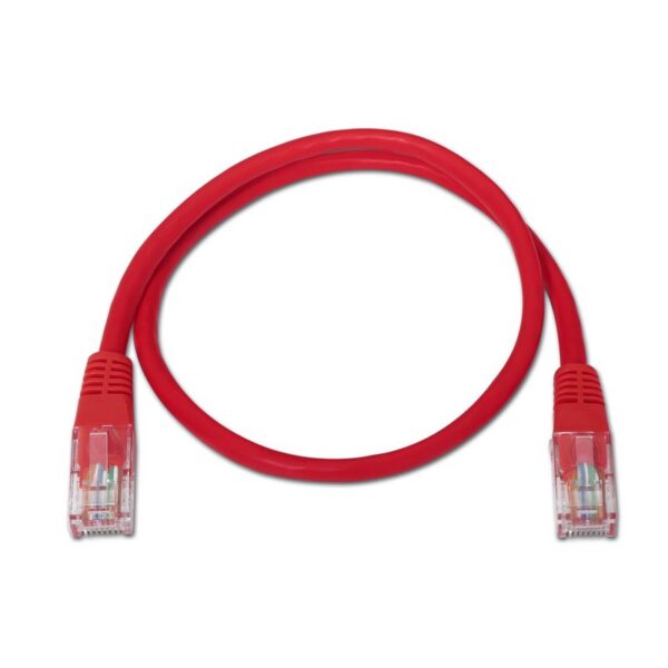 CABLE RED LATIGUILLO RJ45 CAT.5E UTP AWG24 ROJO 1.0 M NANOCABLE 10.20.0101-R