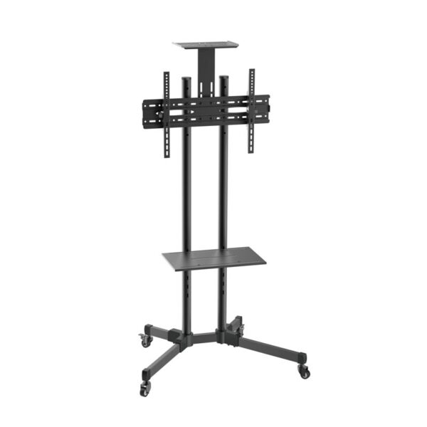 SOPORTE TV MONITOR AISENS SUELO ECO BANDEJA RUEDAS 50KG 37-70 NEGRO FT70TE-035