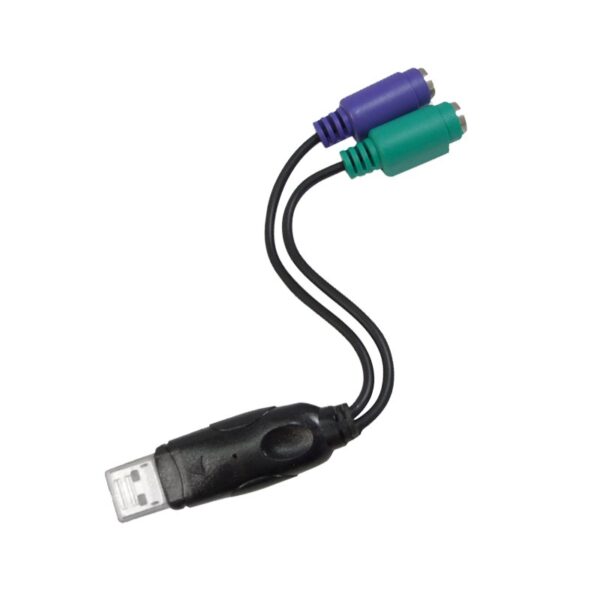 CONVERTIDOR PS2 TECLADO+RATON A USB TIPO 2XPS2H-AM 15 CM NANOCA 10.03.0101