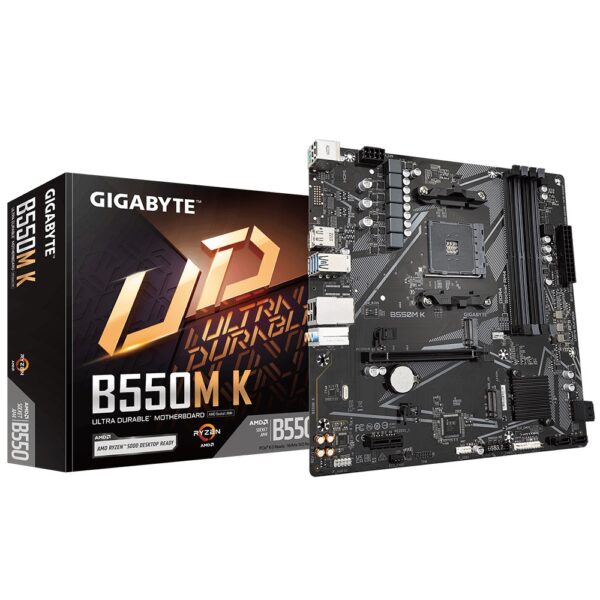 PB AMD SAM4 GIGABYTE B550M K 4DDR4 4SATA3 2M2 HDMI DP MATX