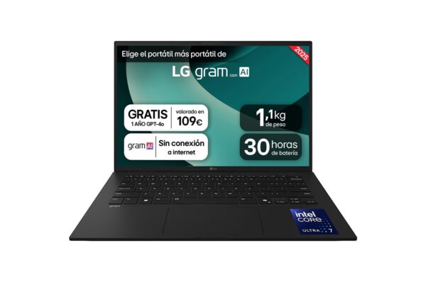 PORTATIL LG GRAM 14ZD90T-G AX78B ULTRA 7-255H 16GB 1TB 14 SSO