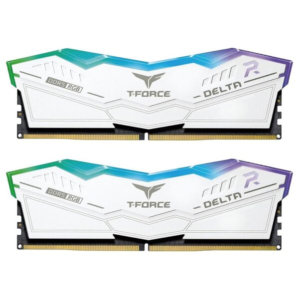 MEMORIA KIT DDR5 32GB (2X16GB) PC5-44800 5600MHZ TEAMGROUP DELTA RGB BLANCO