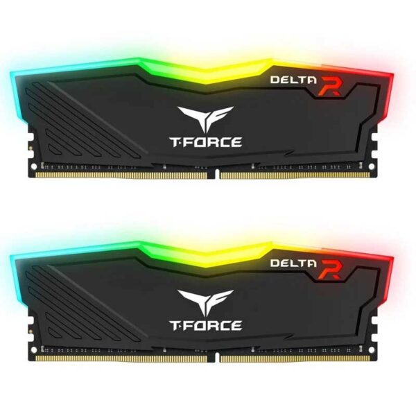 MEMORIA KIT DDR4 16GB PC4-25600 3200MHZ TEAMGROUP DELTA RGB NEGRO BULK C16
