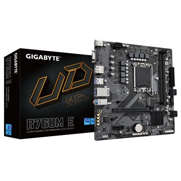 PB S1700 GIGABYTE B760M E 2DDR5 PCI4 LAN 2.5 4SATA3 M2 VGA HDMI DP MATX