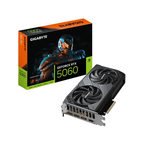 VGA PCI-EX NVIDIA GIGABYTE RTX5060 WINDFORCE 8G GDDR7 PCIE HDMI 3DP 2VEN