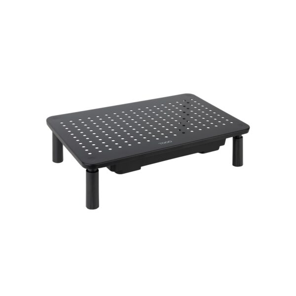 SOPORTE ELEVADOR PARA MONITORES CON CAJON NEGRO TOOQ TQMR087