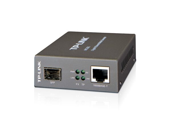 CONVERTIDOR FIBRA TP-LINK OMADA MC220L RJ45GIGA A RANURA SFP GIGA 500M