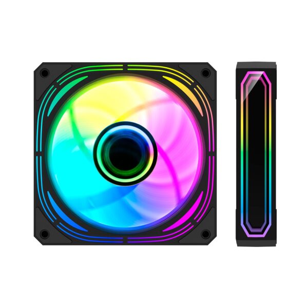 VENTILADOR CAJA ADICIONAL 12X12 ARGB COOLBOX KIT 4 INFINITY PRO COO-VAU-ARX4