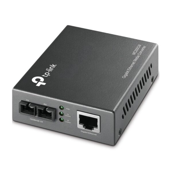 CONVERTIDOR FIBRA TP-LINK OMADA MC200CM RJ45GIGA A FIBRA MULTIMODO SC 1000MB 550M
