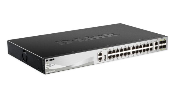 SWITCH D-LINK 30P DGS-3130-30TS/E 24P 10/100/1000BASE-T 2P10GBASE-T 4P10G SFP+L3