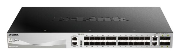 SWITCH D-LINK 30P DGS-3130-30S/E 24P SFP L3 2P 10GBASE-T 4P SFP+