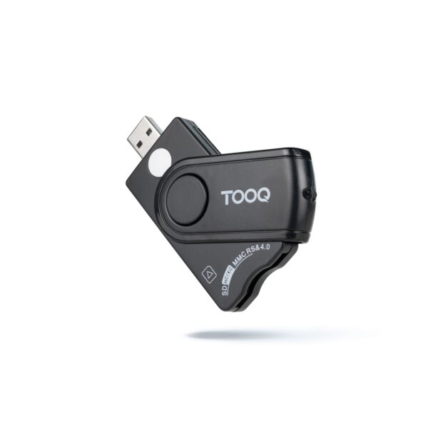 LECTOR TARJETAS DNIE SIM SD/TF USB-A NEGRO TOOQ TQR-3012B