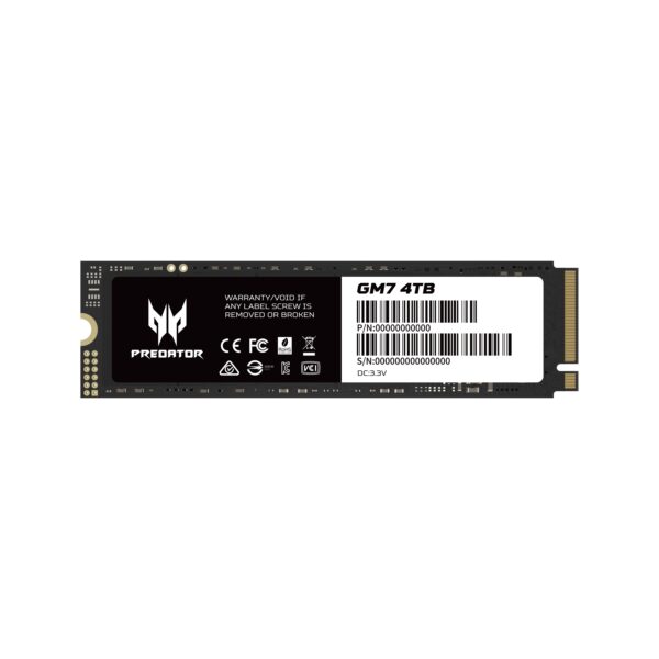 HD  SSD  4TB ACER PREDATOR M.2 PCIE GEN4 NVMe GM7 BL.9BWWR.120