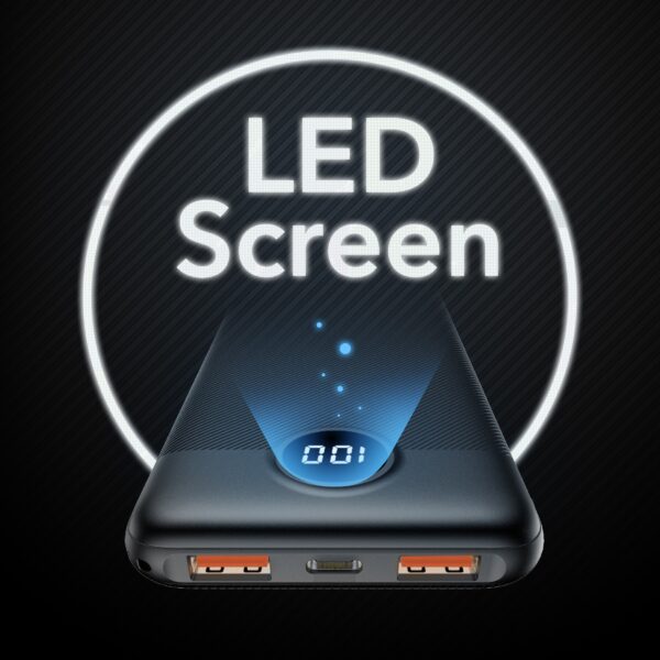 CARGADOR POWERBANK VEGER 10000MAH LCD