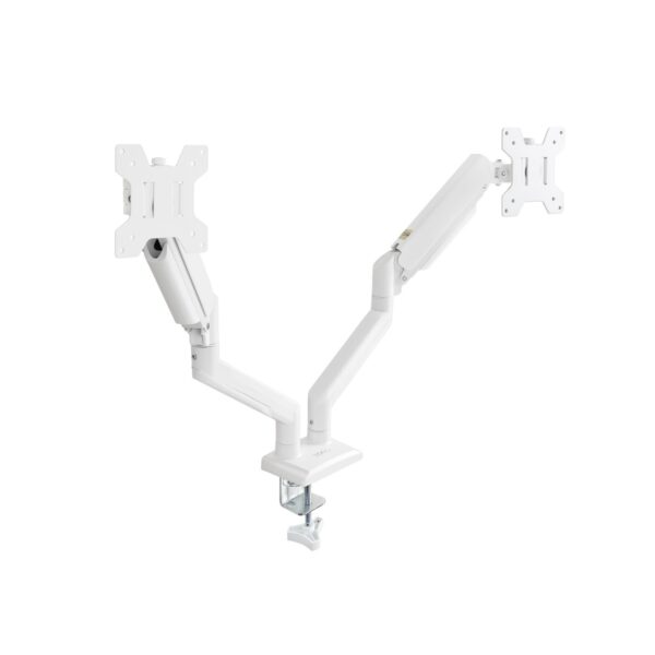 SOPORTE DE MESA MONITOR/TV  GIRA INCLIN 2 BRAZOS 13-34 BLANCO TOOQ DB1434TNR-W