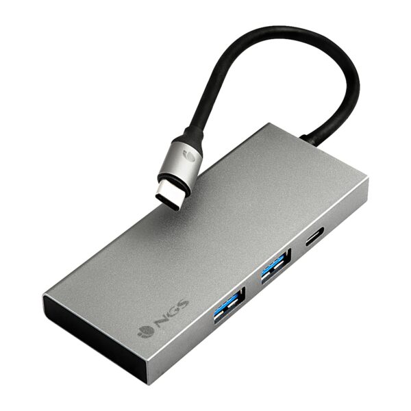HUB USB-C NGS 4 EN 1 USB-C 2USB3 HDMI ALUMINIO WONDERDOCK4PRO