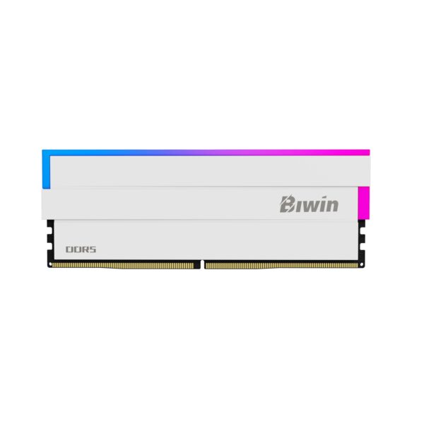 MEMORIA KIT DDR5  64GB(2X32GB) PC5-44800 6000MHZ BIWIN DW100 RGB CL30 WHITE